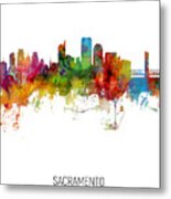 Sacramento California Skyline #10 Metal Print