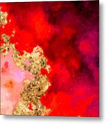 100 Starry Nebulas In Space Abstract Digital Painting 009 Metal Print