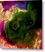 100 Starry Nebulas In Space Abstract Digital Painting 033 Metal Print