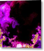100 Starry Nebulas In Space Abstract Digital Painting 053 Metal Print