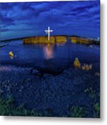 Poquoson Marsh Cross #11 Metal Print