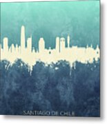Santiago De Chile Skyline #13 Metal Print