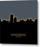 Albuquerque New Mexico Skyline #15 Metal Print