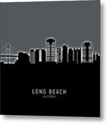 Long Beach California Skyline #16 Metal Print