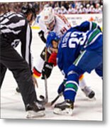 Calgary Flames V Vancouver Canucks #17 Metal Print