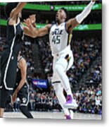 Donovan Mitchell #17 Metal Print