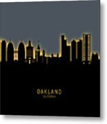 Oakland California Skyline #17 Metal Print