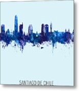 Santiago De Chile Skyline #17 Metal Print