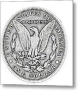 1887 Morgan Dollar Reverse Metal Print