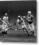 1953 Nfl Championship Game - Cleveland Browns Vs Detroit Lions - December 27, 1953 Metal Print