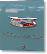 1954 Chevy Emblem  9581 Metal Print