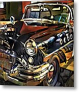 1955 Buick Century Highway Patrol In Modern Popular Culture Wpa Revivalist Action Style 20210712 Metal Print