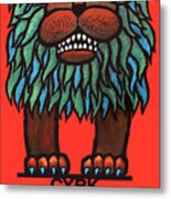 1967 Poland Circus Cyrk Balancing Lion Poster Metal Print