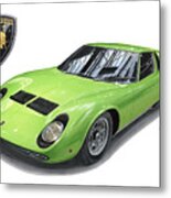 1968 Lamborghini Miura P400s Metal Print