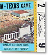 1971 Oklahoma Vs. Texas Metal Print