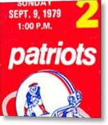 1979 Jets Vs. Patriots Metal Print