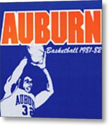 1981 Auburn Basketball Art Metal Print