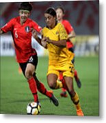 Australia V South Korea - Afc Women's Asian Cup Group B #2 Metal Print
