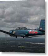 Cj6 In Flight #3 Metal Print