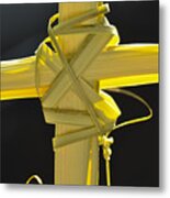 Cross Made Out Of Palm Fronds. #2 Metal Print