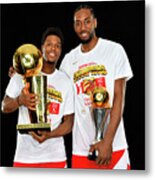 Kawhi Leonard And Kyle Lowry #2 Metal Print