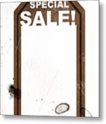 Price Tag With Blank Background #2 Metal Print