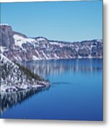 Winter At Crater Lake #2 Metal Print