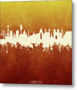 Lisbon Portugal Skyline #20 Metal Print