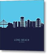 Long Beach California Skyline #20 Metal Print