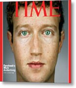 2010 Person Of The Year,  Facebook's Mark Zuckerberg Metal Print