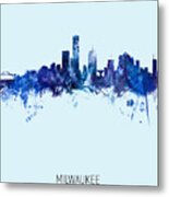 Milwaukee Wisconsin Skyline #24 Metal Print