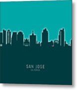 San Jose California Skyline #24 Metal Print