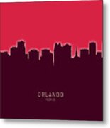 Orlando Florida Skyline #26 Metal Print