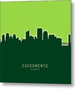 Sacramento California Skyline #26 Metal Print
