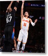 2021 Nba Playoffs - Atlanta Hawks V New York Knicks Metal Print