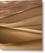 Background With Of Sandy Dunes In Desert Metal Print