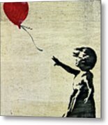 Balloon Girl By Banksy #3 Metal Print