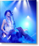 Band Performing On Stage At Music Concert #3 Metal Print