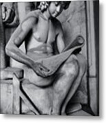 Immortal Stone - Black And White Photo Of The Statues Of Staglieno, Genoa #11 Metal Print