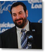 Detroit Lions Introduce Matt Patricia #3 Metal Print