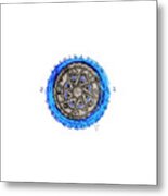 Inspiration From Loved Ones Blue Mandala Metal Print