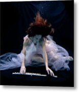 Nina Underwater For The Hydroflute Project #3 Metal Print