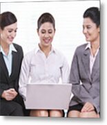 Portrait Of Young Business Women #3 Metal Print