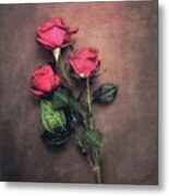 3 Roses Metal Print