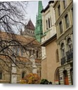 Saint-pierre Cathedral In Geneva, Switzerland #3 Metal Print