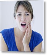 Woman With A Toothache #3 Metal Print
