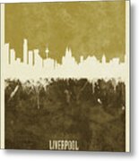 Liverpool England Skyline #30 Metal Print