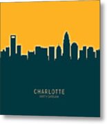 Charlotte North Carolina Skyline #32 Metal Print