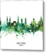 Helsinki Finland Skyline #35 Metal Print