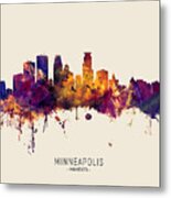 Minneapolis Minnesota Skyline #37 Metal Print